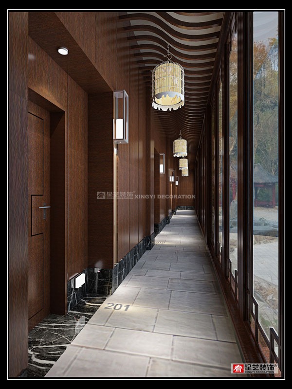 逍遙湖精品酒店過道裝修設計 逍遙湖精品酒店過道裝修設計