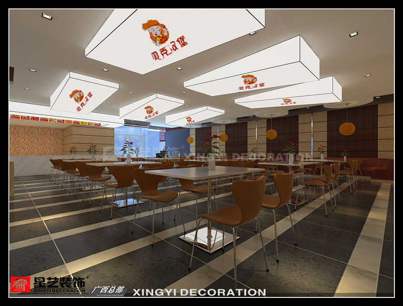 賓陽上光百貨飲食店招待區(qū)設(shè)計(jì)效果第三張圖