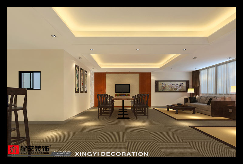 廣西多得樂辦公室接待區(qū)裝修設(shè)計(jì)效果圖片