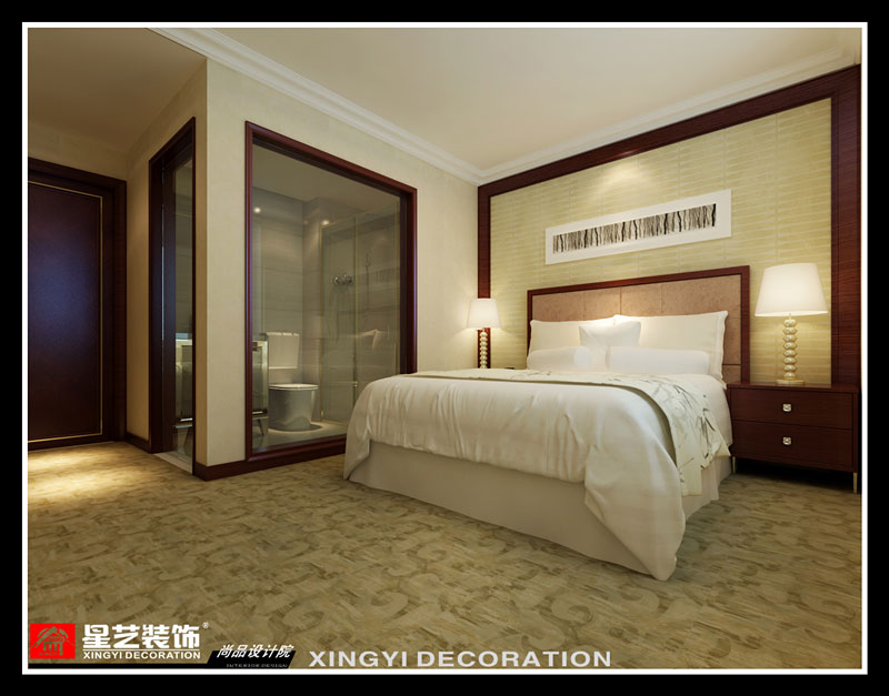 金域酒店單人標準間設(shè)計效果