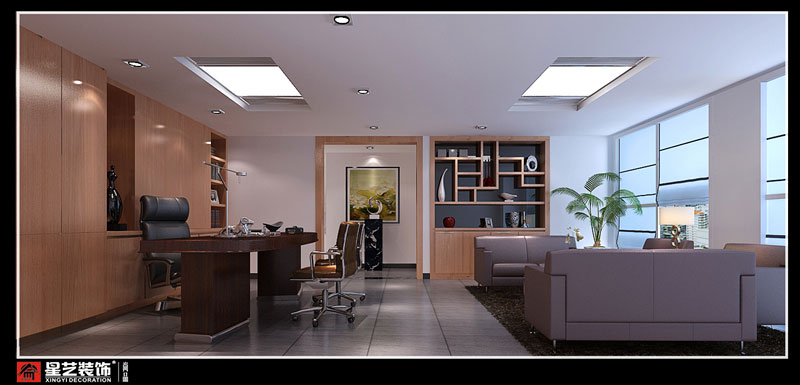 廣西中青旅辦公室總經理辦公室裝修設計效果圖片