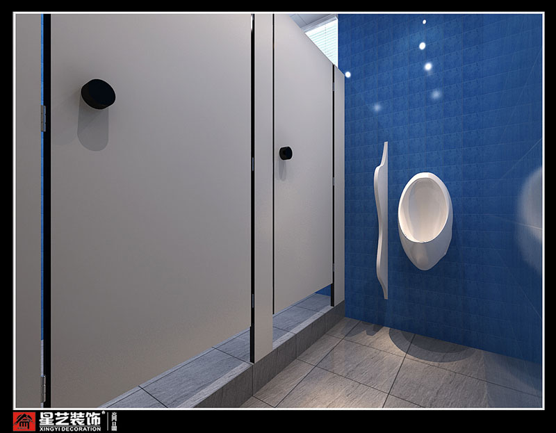 廣西中青旅辦公室男衛生間裝修設計效果