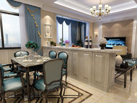 星藝裝飾周鉉設計師作品之廣源國際社區美式VR