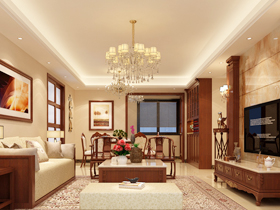 廣源國際社區143平裝修案例