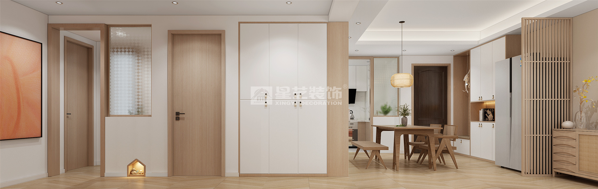 保利領(lǐng)秀前城翎峯臺90平裝修案例