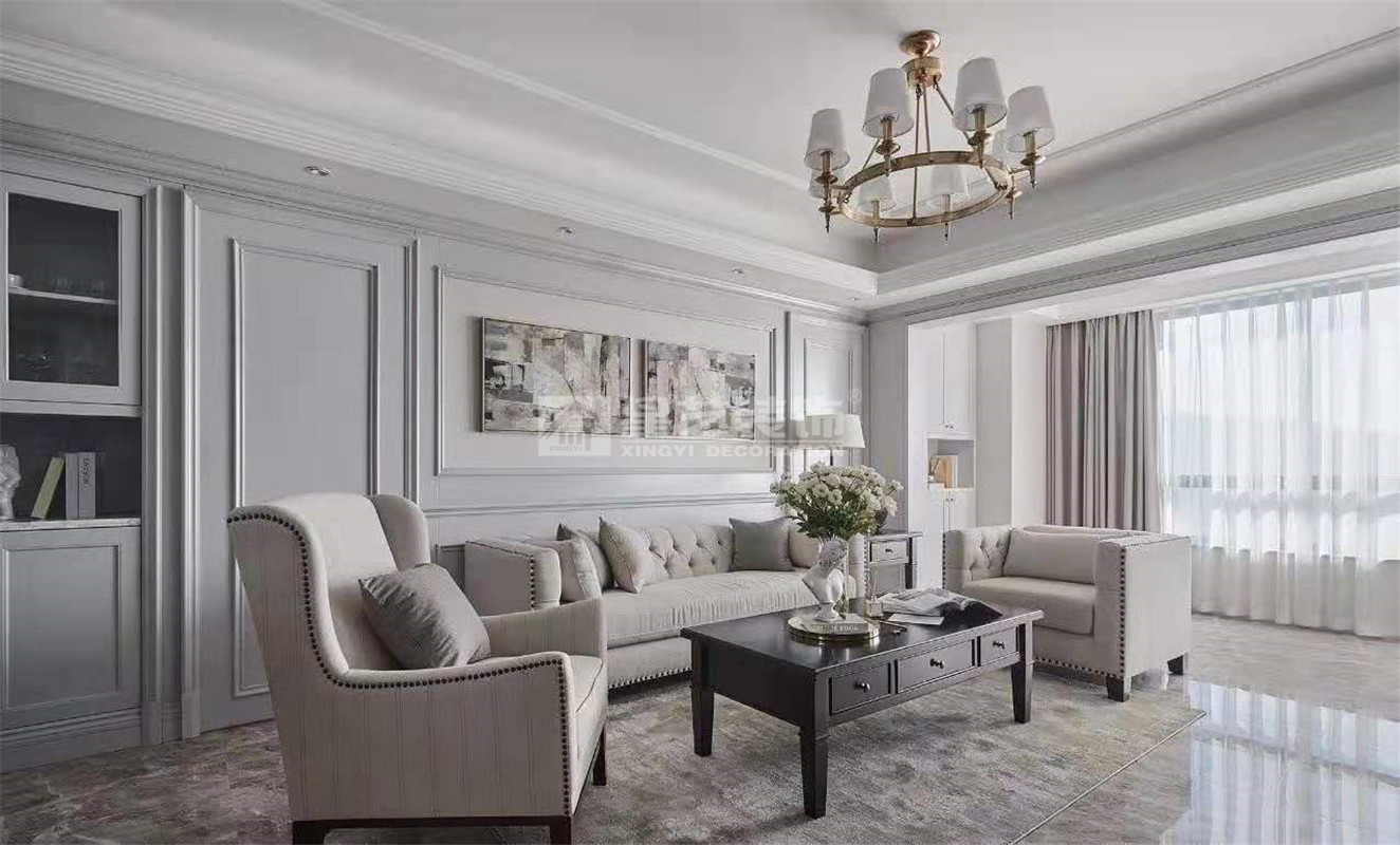 萬(wàn)科悅江南108平裝修案例